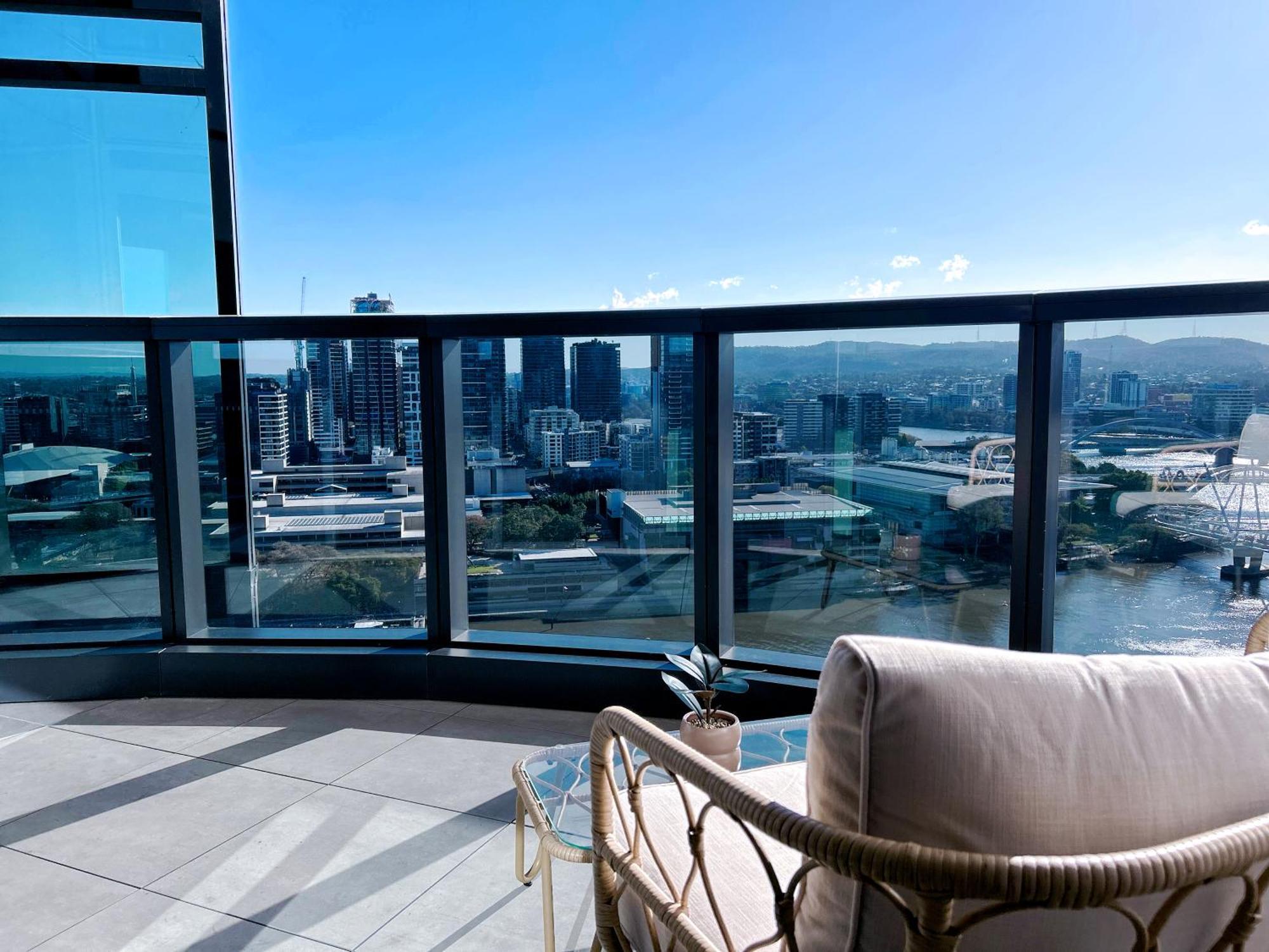 Brisbane Riverfront Oasis 2Bed Panoramic Riverview Exterior foto